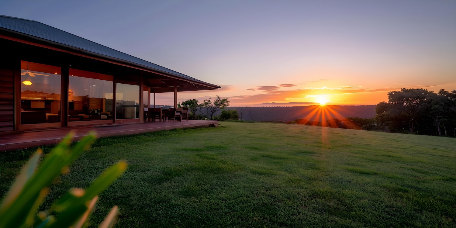 Sunset view Farmland